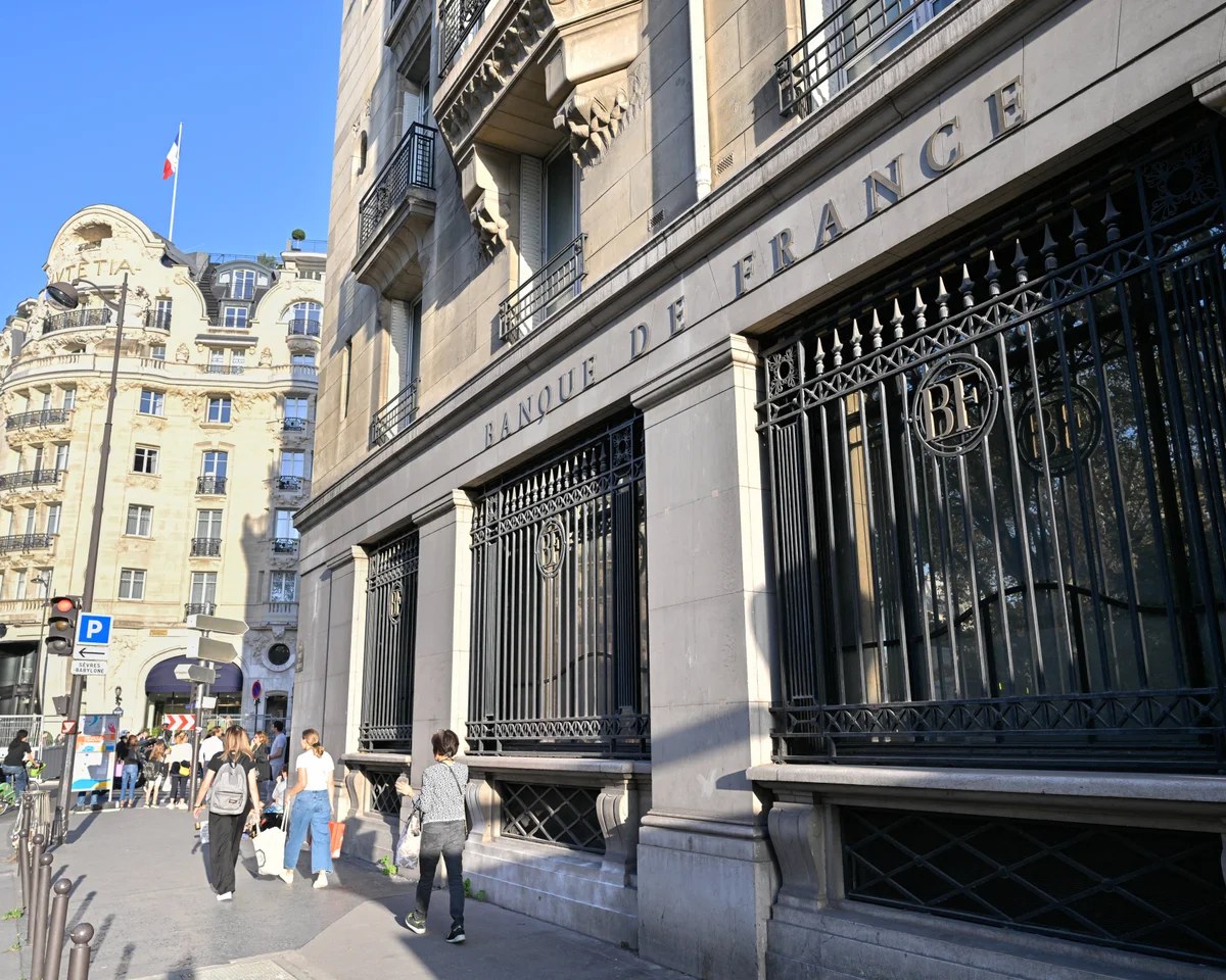 Euro dips further as French central bank chief warns the country risks being ‘strangled by interest rates’ – business live