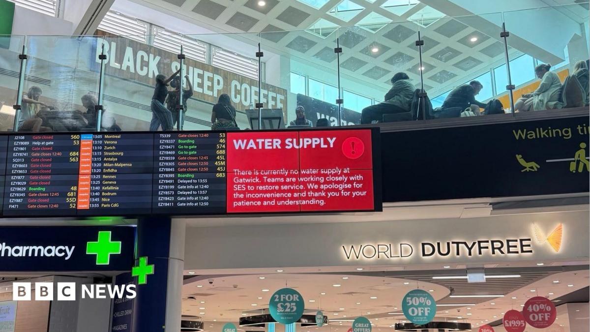 Gatwick Airport left without running water after major outage